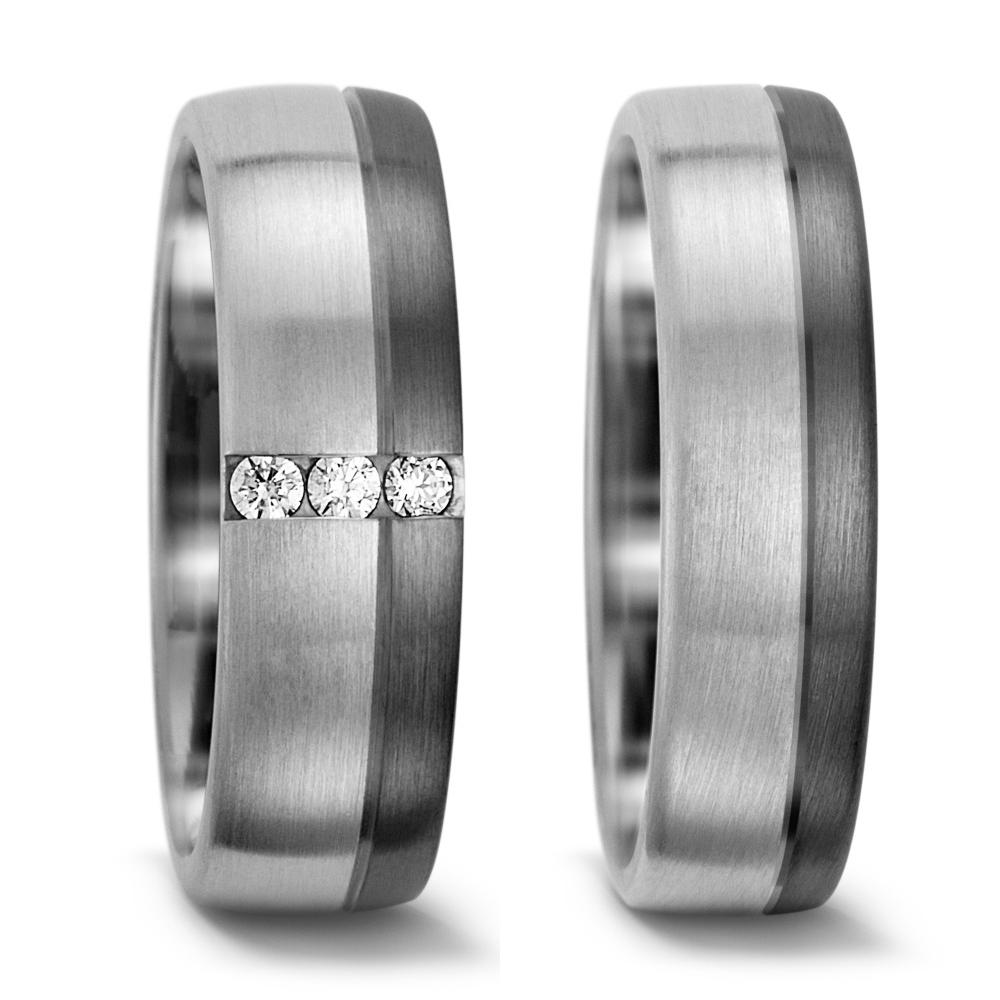 Ehering 500 Palladium, 375/9 K Weissgold