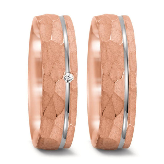 Ehering  Rosegold,  Weissgold