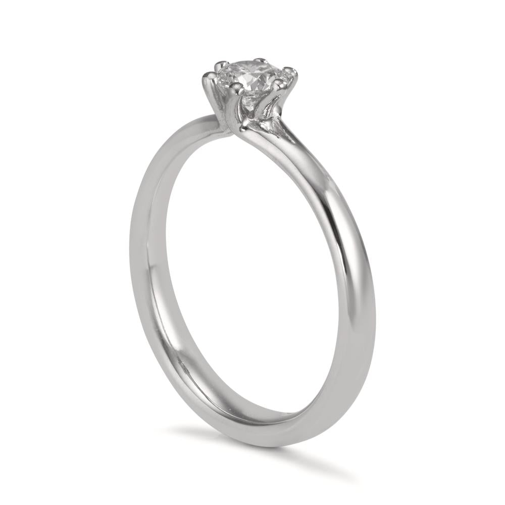 Solitär Ring 950 Platin Diamant 0.30 ct, w-si, GIA